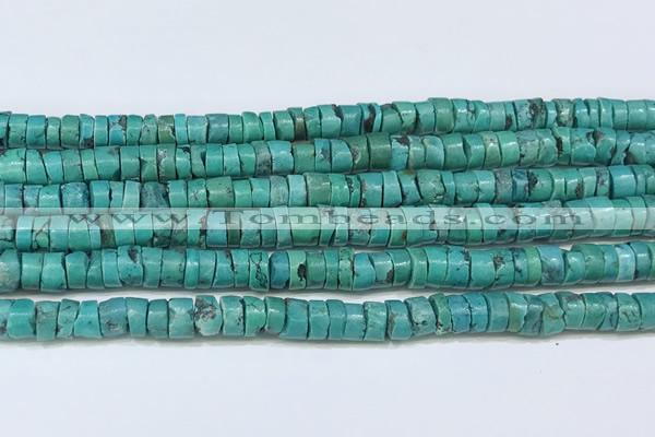 CNT532 15.5 inches 6mm - 6.5mm heishi turquoise gemstone beads