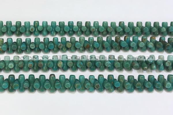 CNT535 15.5 inches 3*9mm turquoise gemstone beads