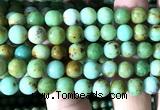 CNT582 15 inches 8mm round natural Mongolian turquoise beads