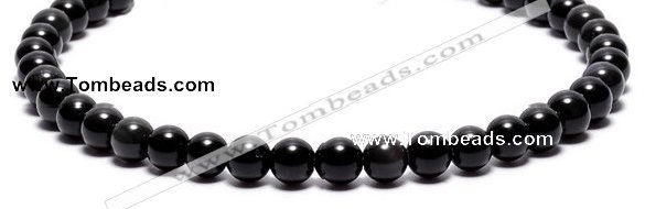 COB01 15 inches 6mm round black obsidian gemstone beads wholesale