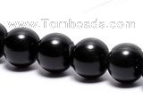 COB02 15 inches 8mm round black obsidian gemstone beads wholesale