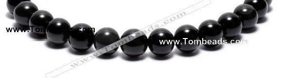 COB03 16 inches 10mm  round black obsidian gemstone beads wholesale