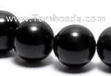 COB04 16 inches 12mm round black obsidian gemstone beads wholesale