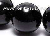 COB07 15.5 inches 18mm round black obsidian gemstone beads wholesale