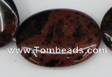 COB102 15.5 inches 30*40mm oval mahogany obsidian beads