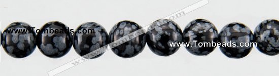 COB23 15 inches 8mm round snowflake obsidian gemstone beads wholesale