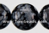 COB24 15 inches 10mm round snowflake obsidian gemstone beads wholesale