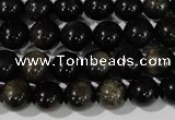 COB254 15.5 inches 10mm round golden obsidian beads wholesale