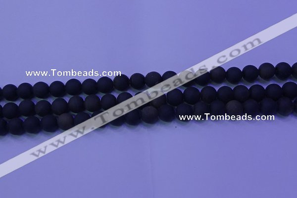 COB278 15.5 inches 6mm round matte golden obsidian beads wholesale