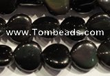 COB467 15.5 inches 10*10mm heart black obsidian beads wholesale