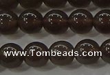 COB600 15.5 inches 6mm round ice black obsidian beads wholesale