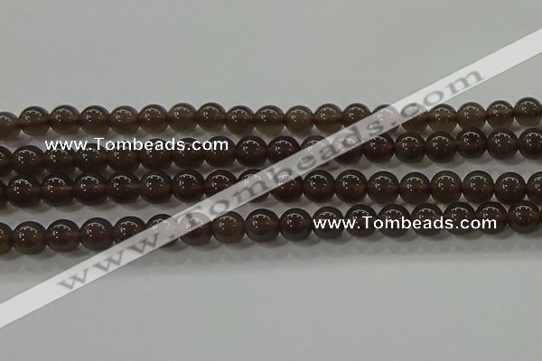 COB600 15.5 inches 6mm round ice black obsidian beads wholesale