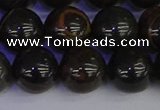 COB655 15.5 inches 14mm round gold black obsidian beads wholesale