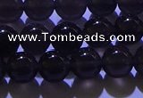 COB702 15.5 inches 8mm round ice black obsidian beads wholesale