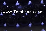 COB703 15.5 inches 10mm round ice black obsidian beads wholesale