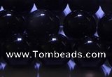 COB704 15.5 inches 12mm round ice black obsidian beads wholesale