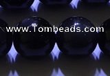 COB707 15.5 inches 18mm round ice black obsidian beads wholesale