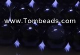 COB713 15.5 inches 10mm round ice black obsidian beads wholesale