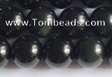 COB721 15.5 inches 6mm round black obsidian gemstone beads