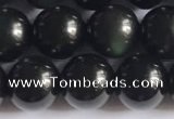 COB722 15.5 inches 8mm round black obsidian gemstone beads