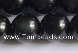 COB724 15.5 inches 12mm round black obsidian gemstone beads