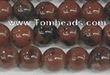 COB750 15.5 inches 4mm round mahogany obsidian beads wholesale