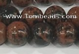 COB753 15.5 inches 10mm round mahogany obsidian beads wholesale