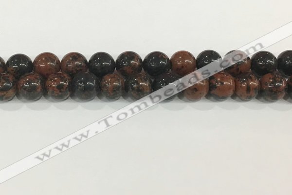 COB754 15.5 inches 12mm round mahogany obsidian beads wholesale