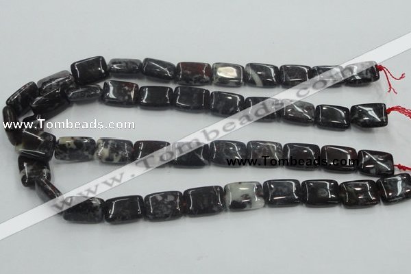 COJ05 15.5 inches 13*18mm rectangle blood jasper gemstone beads