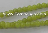 COJ102 15.5 inches 6mm round olive jade beads wholesale