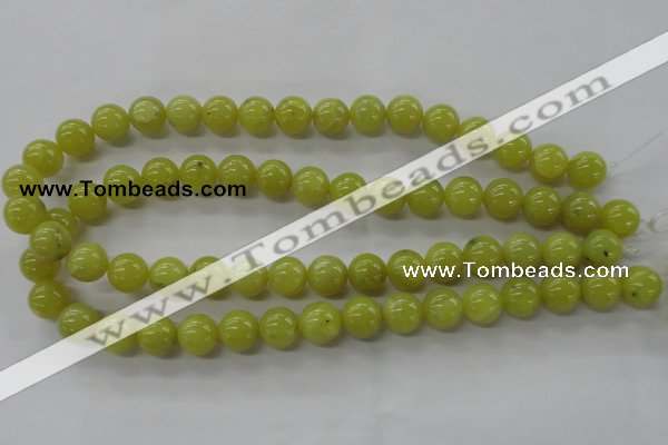 COJ105 15.5 inches 12mm round olive jade beads wholesale