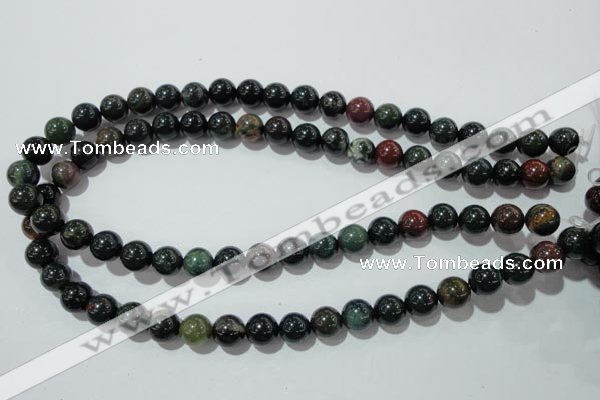 COJ303 15.5 inches 10mm round Indian bloodstone beads wholesale