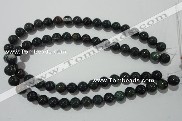 COJ304 15.5 inches 12mm round Indian bloodstone beads wholesale