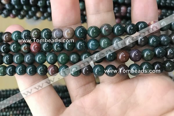 COJ331 15.5 inches 6mm round Indian bloodstone beads wholesale