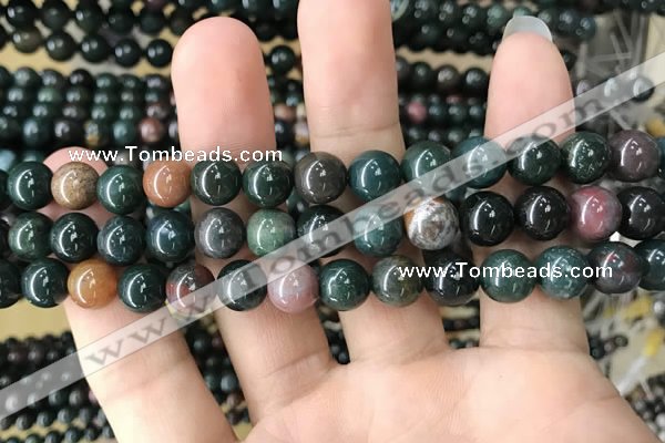 COJ332 15.5 inches 8mm round Indian bloodstone beads wholesale