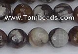 COJ364 15.5 inches 12mm faceted round outback jasper beads