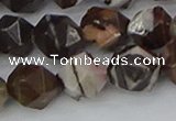 COJ374 15.5 inches 12mm faceted nuggets outback jasper beads