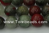 COJ453 15.5 inches 10mm round blood jasper beads wholesale