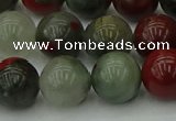 COJ454 15.5 inches 12mm round blood jasper beads wholesale