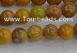 COJ601 15.5 inches 6mm round orpiment jasper beads wholesale