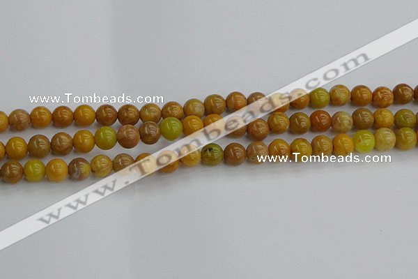 COJ601 15.5 inches 6mm round orpiment jasper beads wholesale