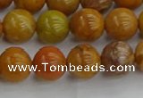 COJ602 15.5 inches 8mm round orpiment jasper beads wholesale