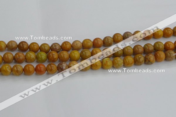 COJ602 15.5 inches 8mm round orpiment jasper beads wholesale