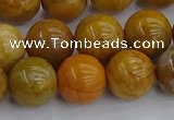 COJ603 15.5 inches 10mm round orpiment jasper beads wholesale