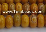 COJ613 15.5 inches 6*10mm rondelle orpiment jasper beads