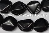 CON100 15.5 inches 16mm cut coin black onyx gemstone beads