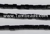 CON30 15.5 inches 4*4mm cube black onyx gemstone beads