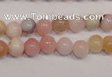 COP1001 15.5 inches 4mm round natural pink opal gemstone beads