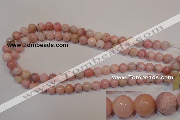 COP1004 15.5 inches 10mm round natural pink opal gemstone beads