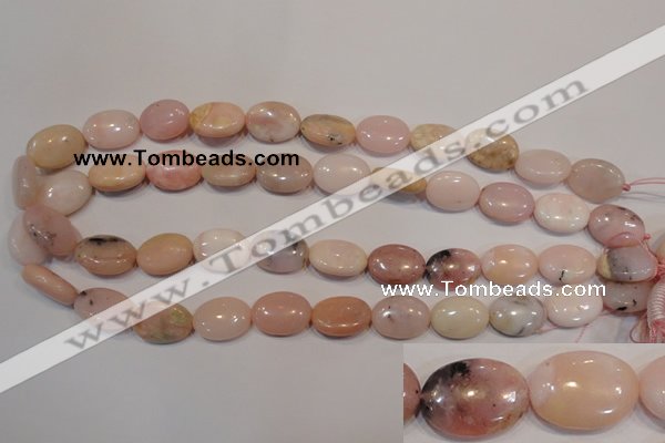 COP1024 15.5 inches 13*18mm oval natural pink opal gemstone beads